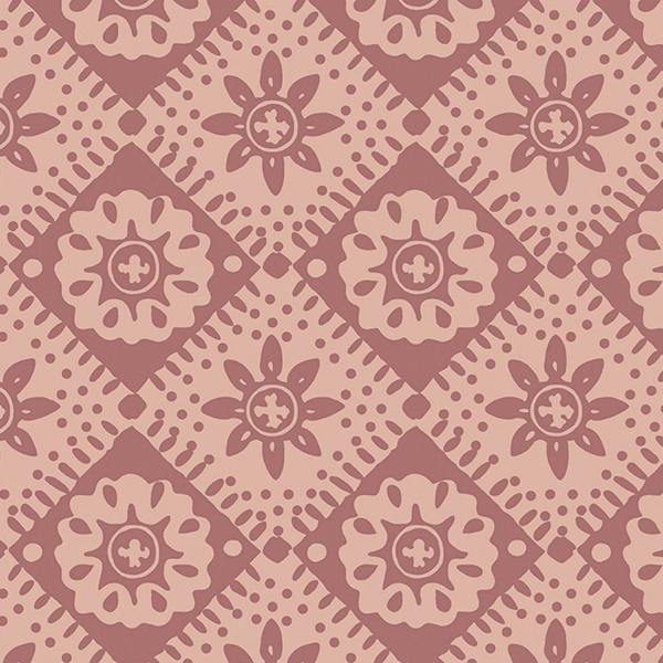Joules Meadow Geo Pink Wallpaper