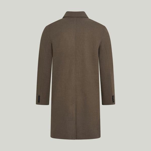 Harry Brown London Harold Plain Faux Wool Overcoat