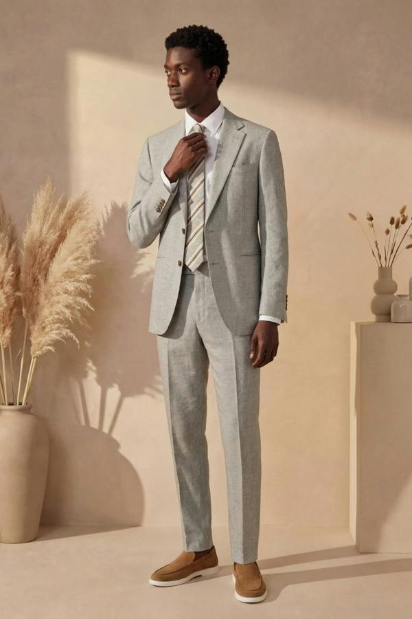 Harry Brown London Giacomo Slim Fit Suit Trousers