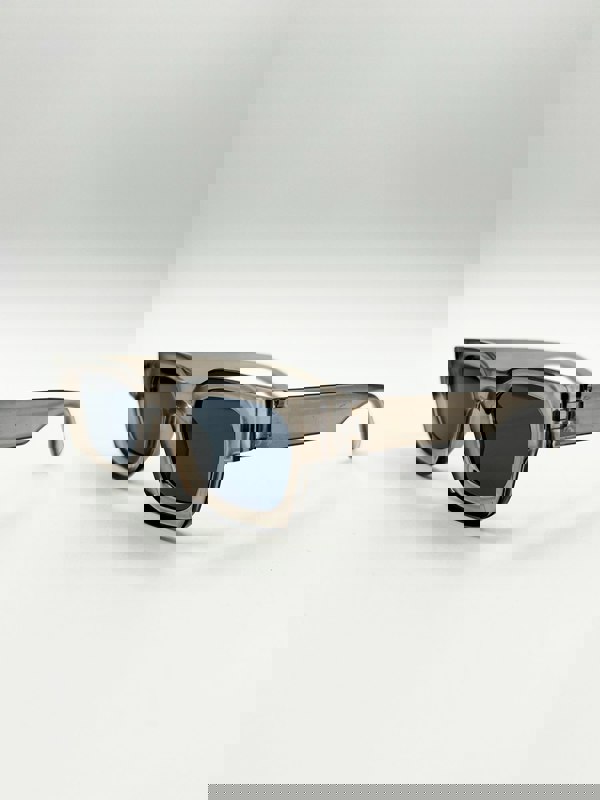 SVNX Chunky Square Frame Sunglasses in Clear Black