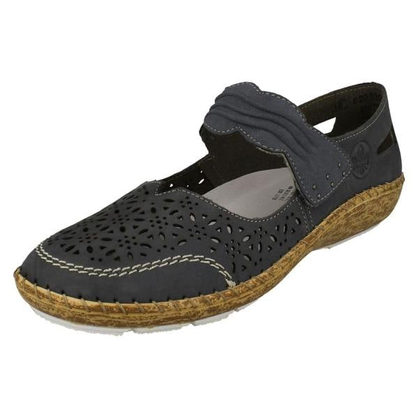 Rieker Ladies Rieker Cut Out Detailed Mary Jane Shoes 44896