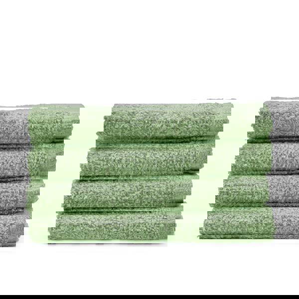 Catherine Lansfield Quick Dry Cotton 4 Pack Face Cloths Sage Green