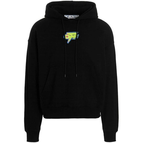 Off-White Off White Degrade Thunder Skate Fit Hoodie - Black