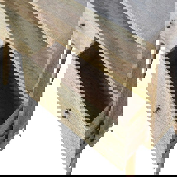 Artisan Furniture Solid Wood Curved Oak-ish Media Unit