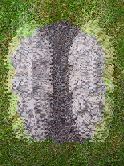 Stone Cast Large Leaf Male Wall Plaque