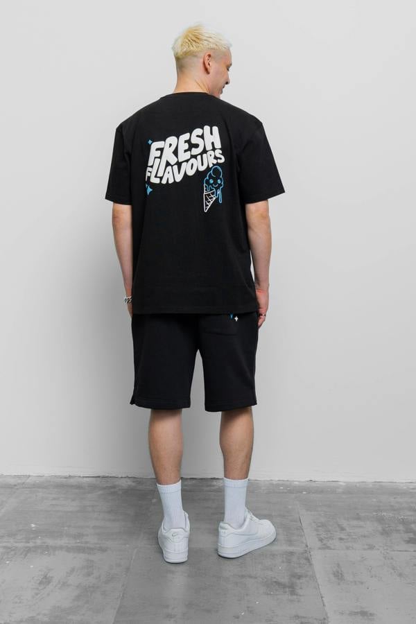 Fresh Couture Fresh Flavours T-Shirt - Black/Blue