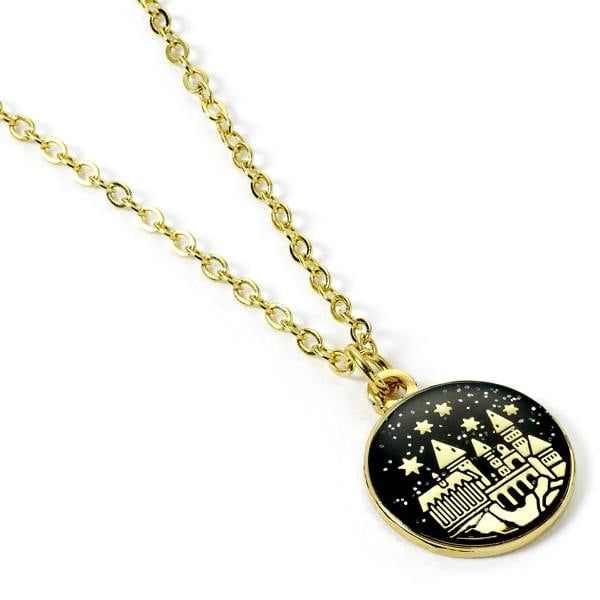 Harry Potter Gold Tone Hogwarts Castle Necklace