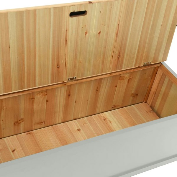 Berkfield Bench Grey 107x45x75.5 cm Solid Wood Fir
