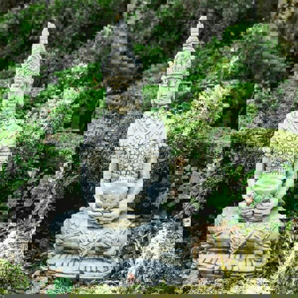 Medium sized Sitting in Lotus Thai Buddha Statue