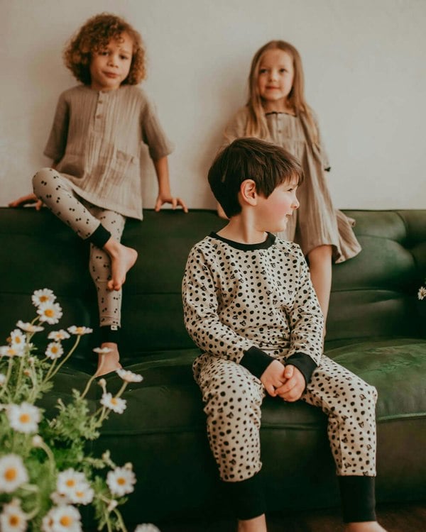 Grey Spotty Bear Print Joggers - image 1