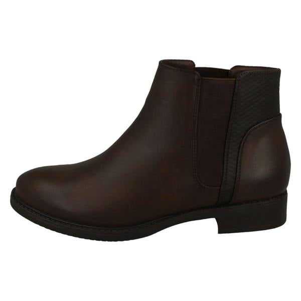 Spot On Ladies Spot On Flat Ankle Boots F51023