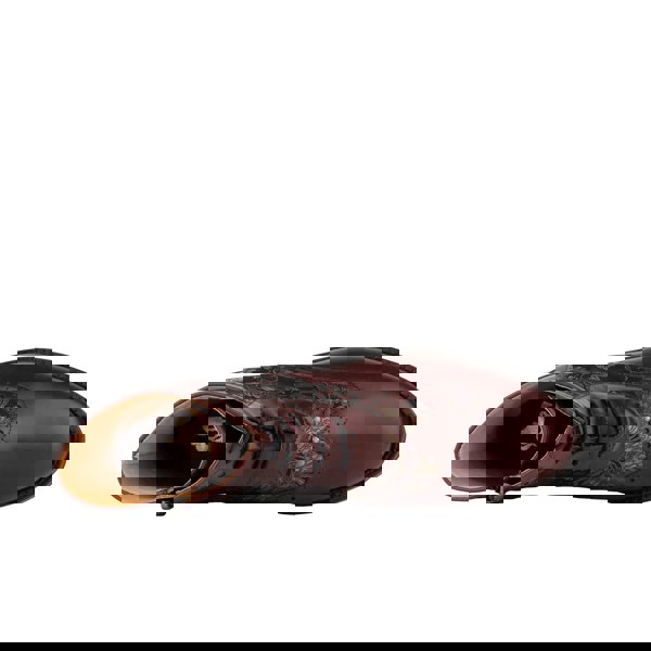 Embassy London Mantis - Floral & Burgundy - Women's above-the-ankle lace-up boot with brogue & paisley detailing