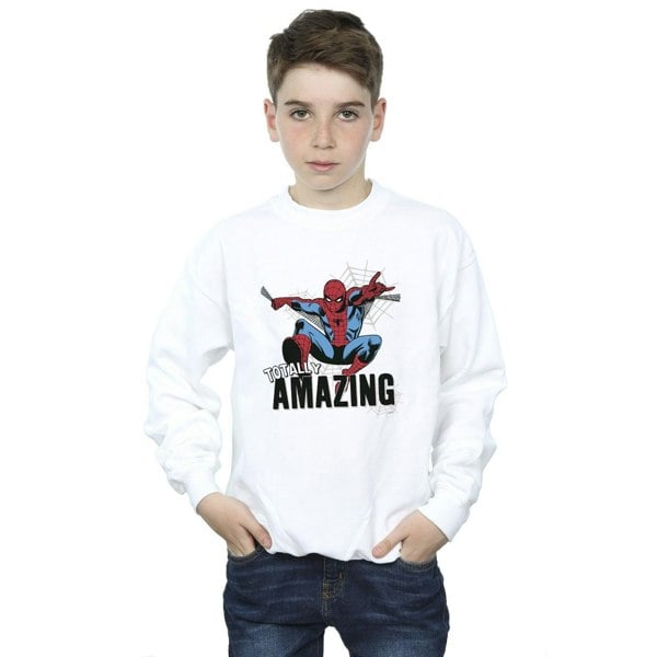 Marvel Boys Spider-Man Amazing Sweatshirt - White