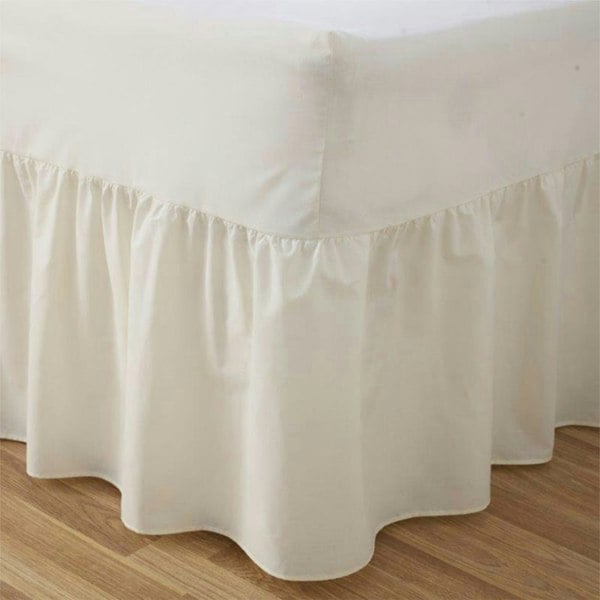 Martex Charlotte Thomas Poetry Plain Dye Single Frilled Fitted Valance Sheet - 90 x 190cm