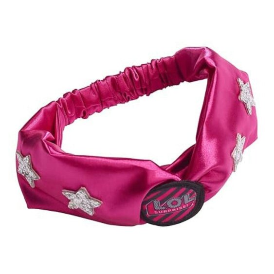 LOL Surprise L.O.L. Surprise! Girls Headband with Silver Glitter Stars One Size Pink