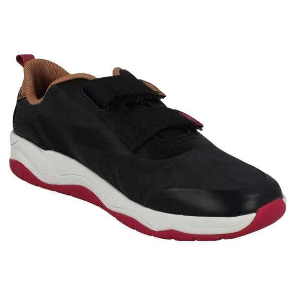 Clarks Childrens PLAY PRINTS By Clarks Big Cat Detailed Trainers Clowder Race