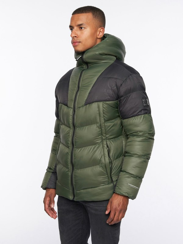 Duck and Cover Raymax Padded Jacket Dark Olive