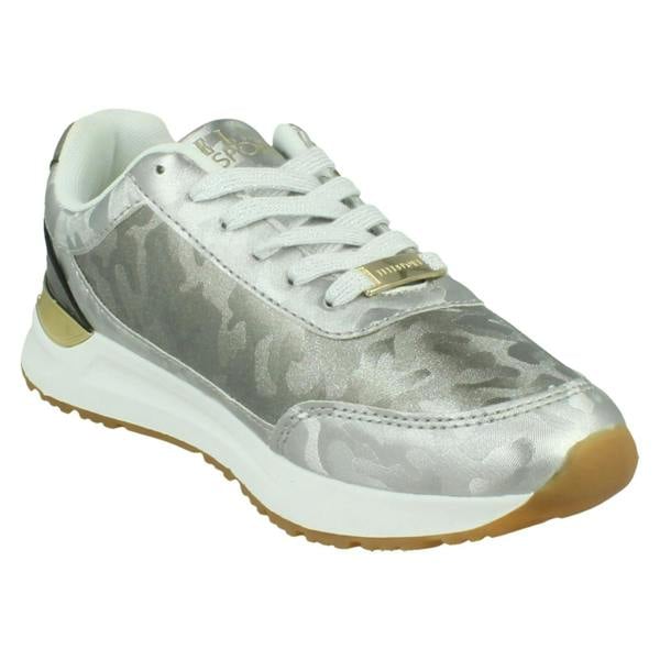 Elle Sport Ladies Elle Sport Leather Lace- up Trainers F7383
