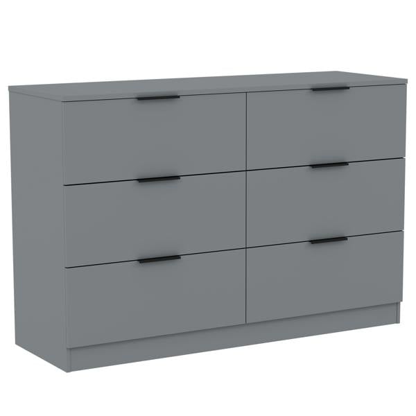 Vida Designs Trega 6 Drawer Chest, Black