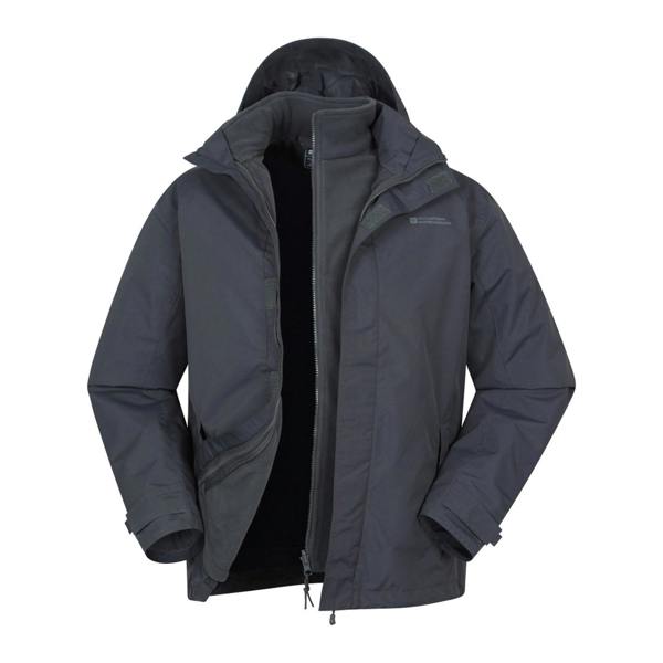 Mountain Warehouse Mens Fell II 3 in 1 Jacket - Grey - 