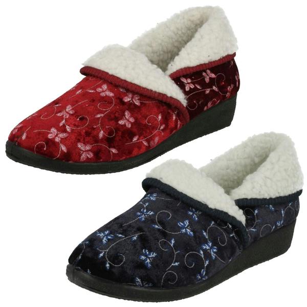 Four Seasons Ladies Four Seasons House Slippers Edith