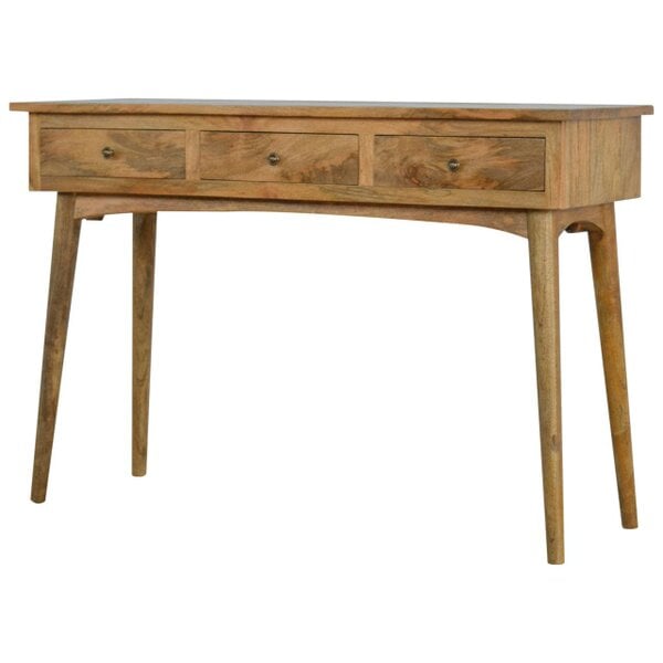 Wyld Haus Pizzo Large Mango Wood 3 Drawer Console Table