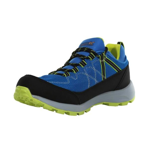 Regatta Mens Samaris Lite Walking Shoes - Hawaiian Blue/Electric Lime - 