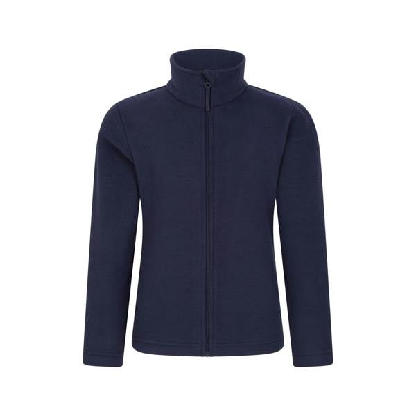 Mountain Warehouse Childrens/Kids Camber II Full Zip Fleece Jacket - Dark Blue - 