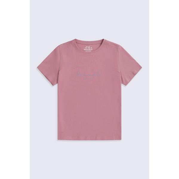 Animal Womens/Ladies Marina Logo Organic T-Shirt - Light Pink - 