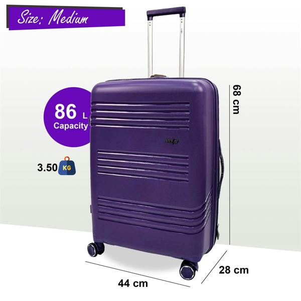Eagle Luggage Hard Shell 4 Wheel TSA Suitcase Luggage Set