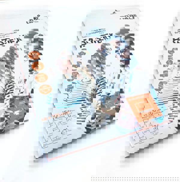 Durable BADGEFIX Self Adhesive Name Tags for Clothing A4 | 240 Badges | 46x105mm