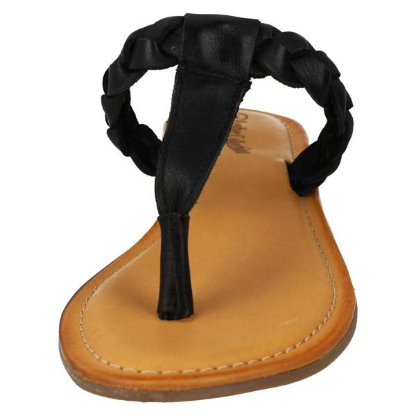 Leather Collection Ladies Leather Collection Braided Toepost Sandals
