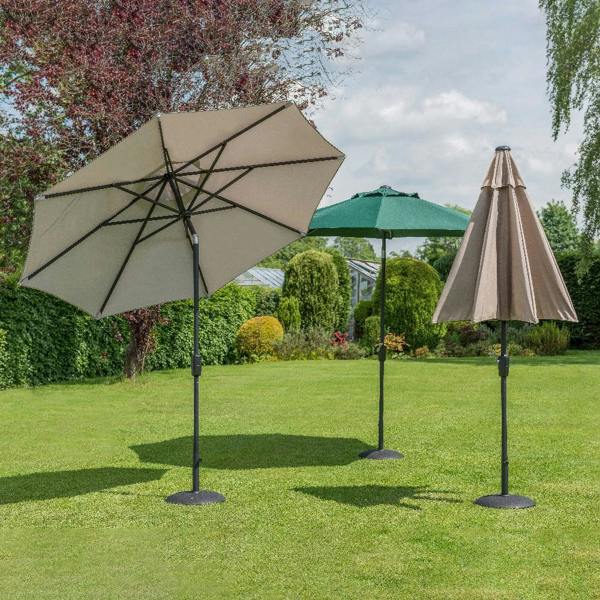Norfolk Leisure Elizabeth Mouse Grey Parasol 3.0m