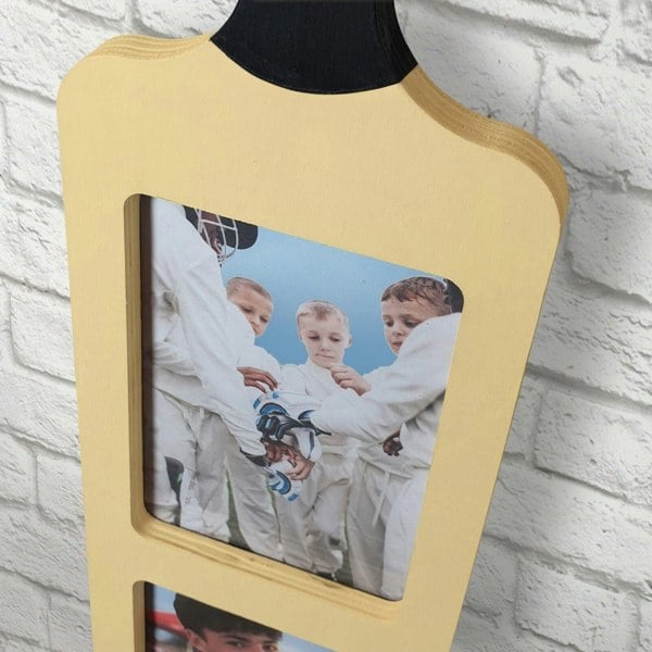 OLIPHANT Cricket Bat Photo Frame | Holds Three 6x4? Photos | Wall-Mounted or Freestanding Display | 82cm x 14cm