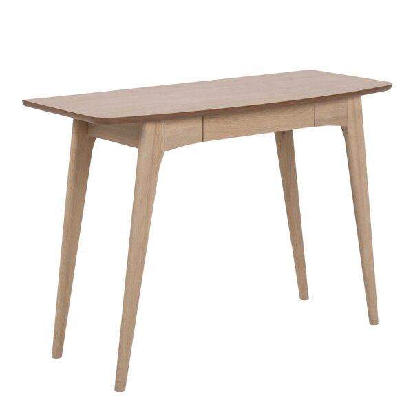Wyld Haus Milan Oak Veneer Desk with Drawer