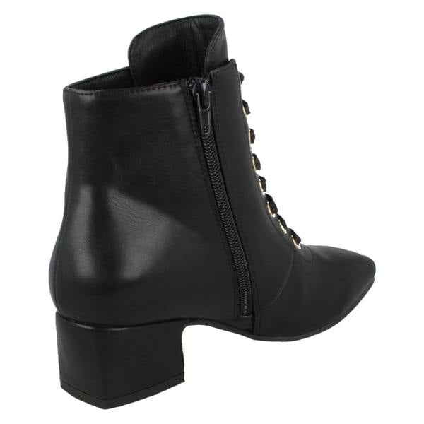 Spot On Ladies Spot On Lace Up Ankle Boots F51120
