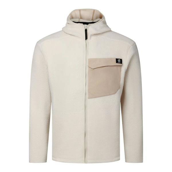 Dare 2B Mens Firn Borg Hooded Fleece Jacket - Almond Milk - 
