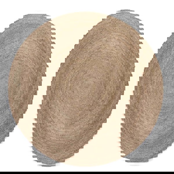 Jute Braided Round Rangpur Natural Rug