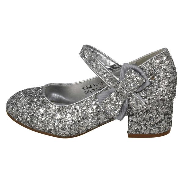 Spot On Girls Spot On Block Heel Party Shoes H3086