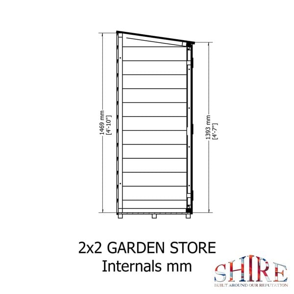 Shire Garden Store Shiplap 2x2 - Best Shed