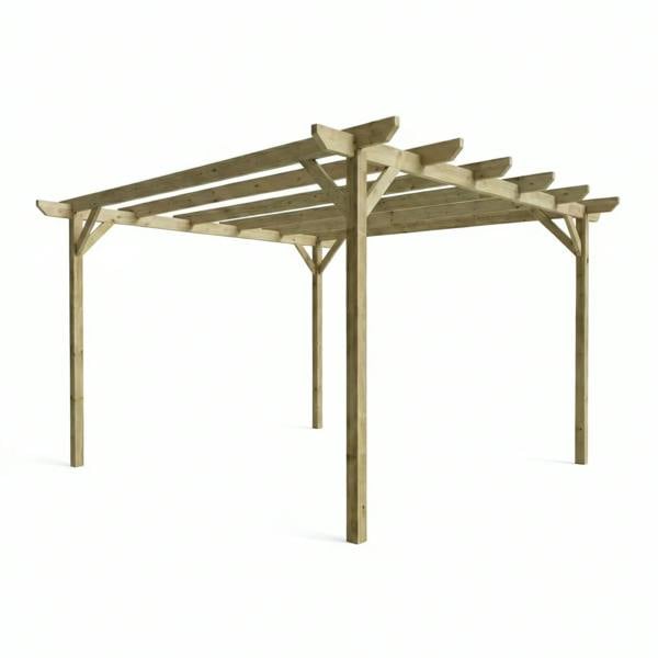 Arbor Garden Solutions Chamfered Wooden Garden Pergola Kit