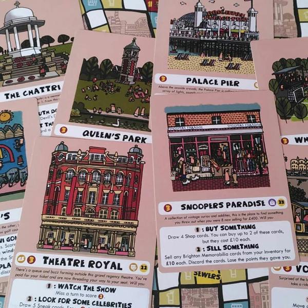 Bn1: A Board Game All About Brighton - close-up detail