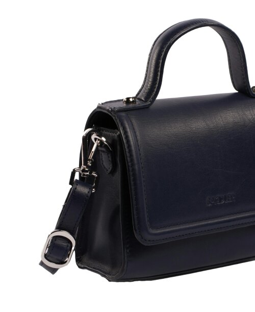 SADDLER  TINA Leather Flapover Handbag - Adjustable Strap, Phone Pocket, Crossbody or Handheld - RFID Protected