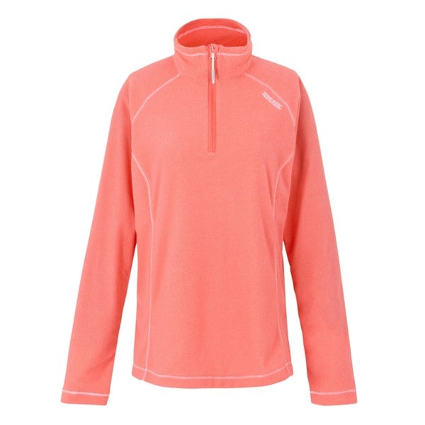 Regatta Great Outdoors Women's Montes Half Zip Fleece Top - Peach Bloom/Shell Pink