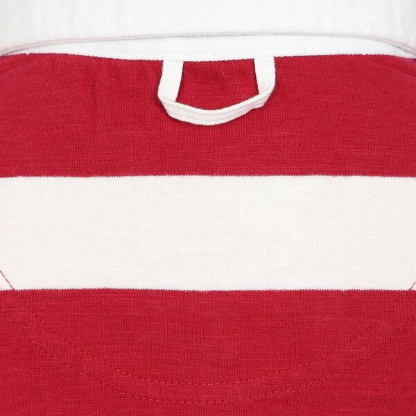 Lazy Jacks LJ78C - Long Sleeve Rugby Top - Crimson