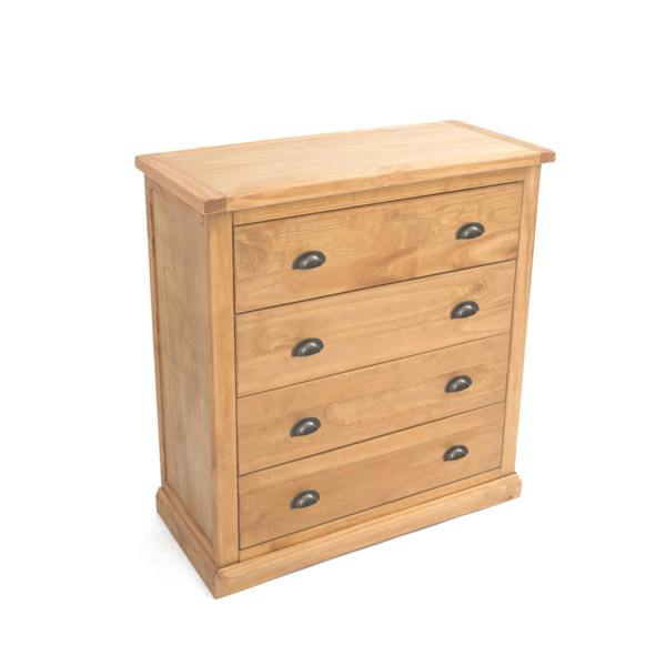Cabinet Bits Lucca 4 Drawer Chest of Drawers Brass Cup Handle