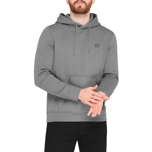 Boss Mens Wetalk Pullover Hoodie - Charcoal - 