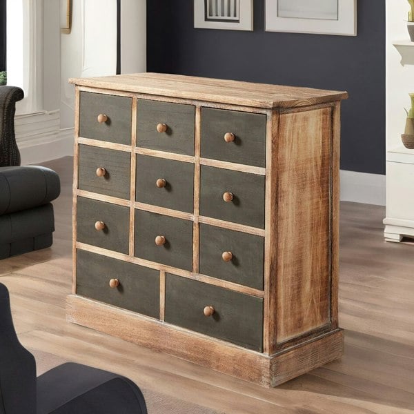 Rafaelo Mobilia Wooden Chest Of 11 Drawers Bedroom