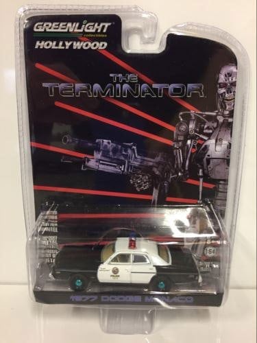 rare the terminator 1977 dodge monaco scale 1:64 greenlight 44790c