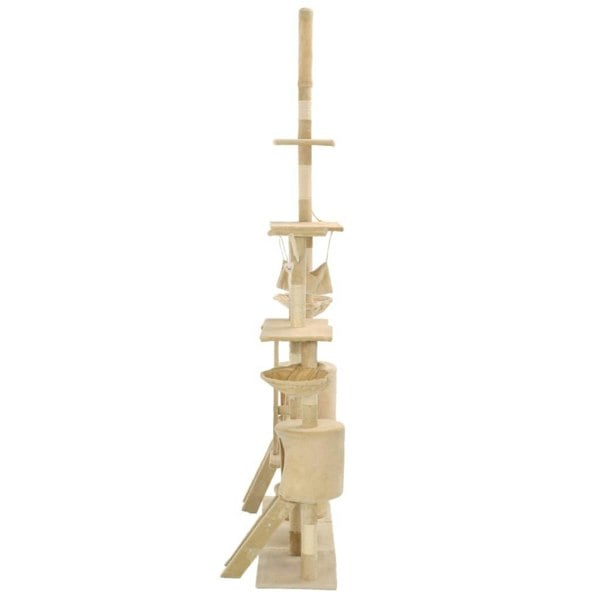 Berkfield Cat Tree with Sisal Scratching Posts 230-250 cm Beige